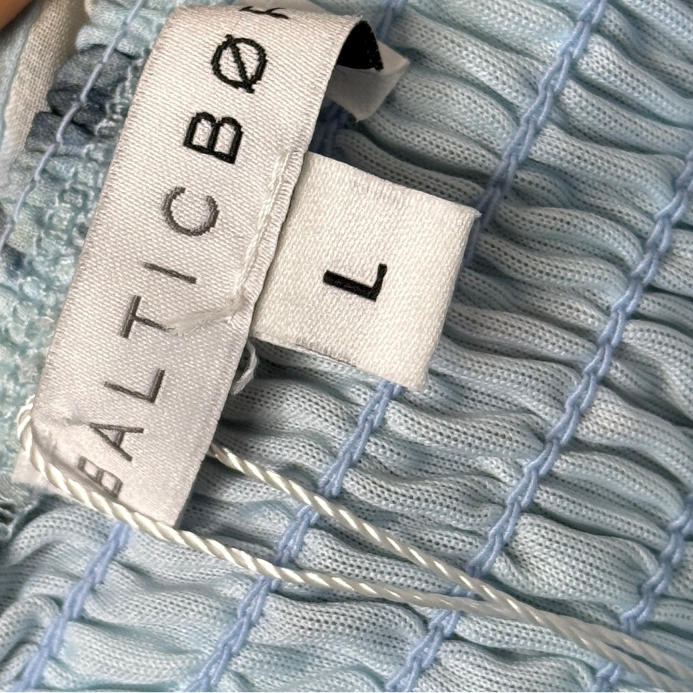 Baltic Born Amalfi Smocked Maxi‎ Dress Blue Floral - Picture 4 of 8